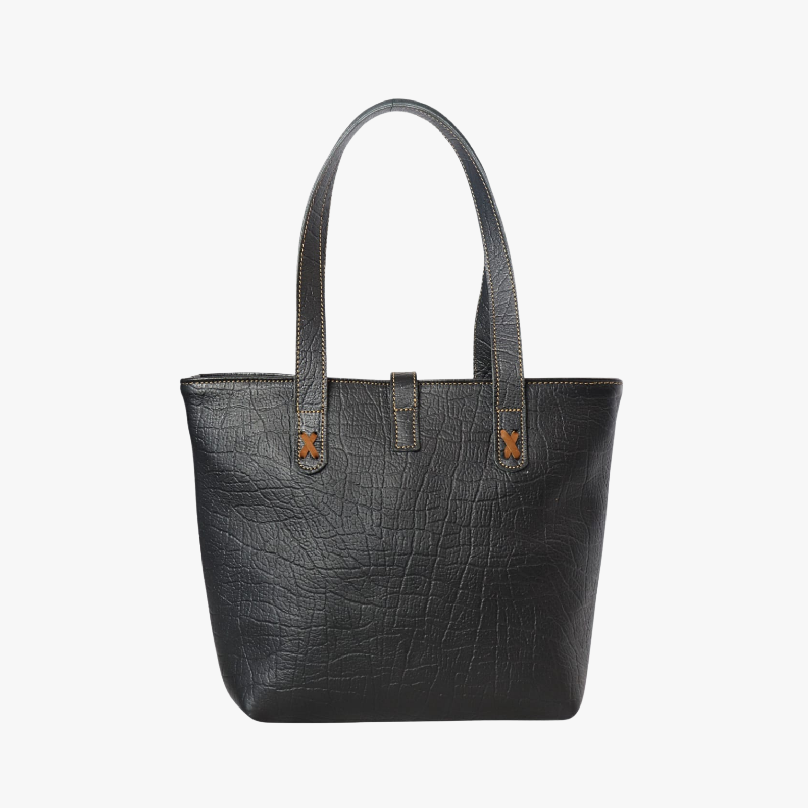 Premium Leather Tote - Black