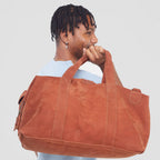 Leather Travel Bag - Suede