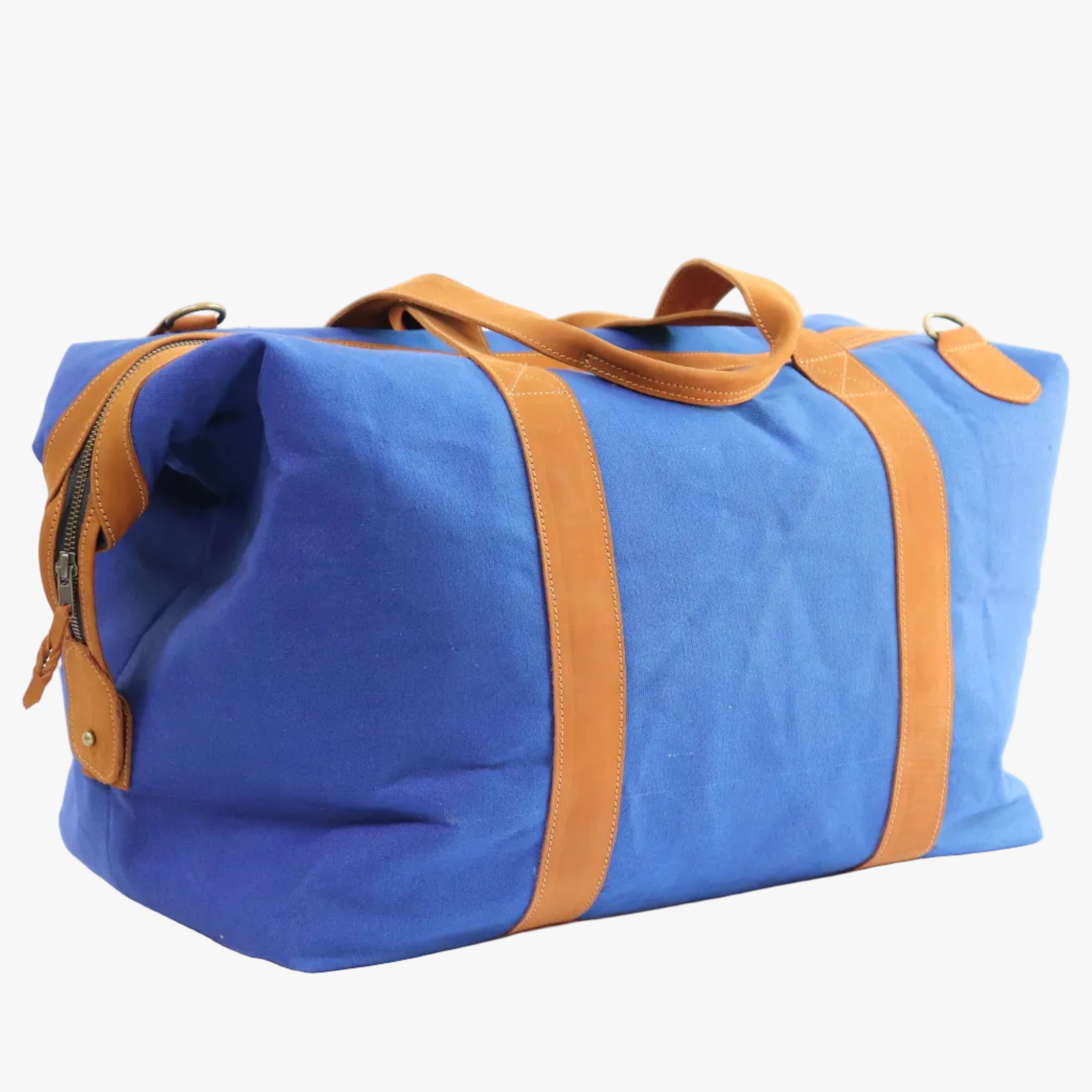 Premium Canvas & Leather Duffel Bag