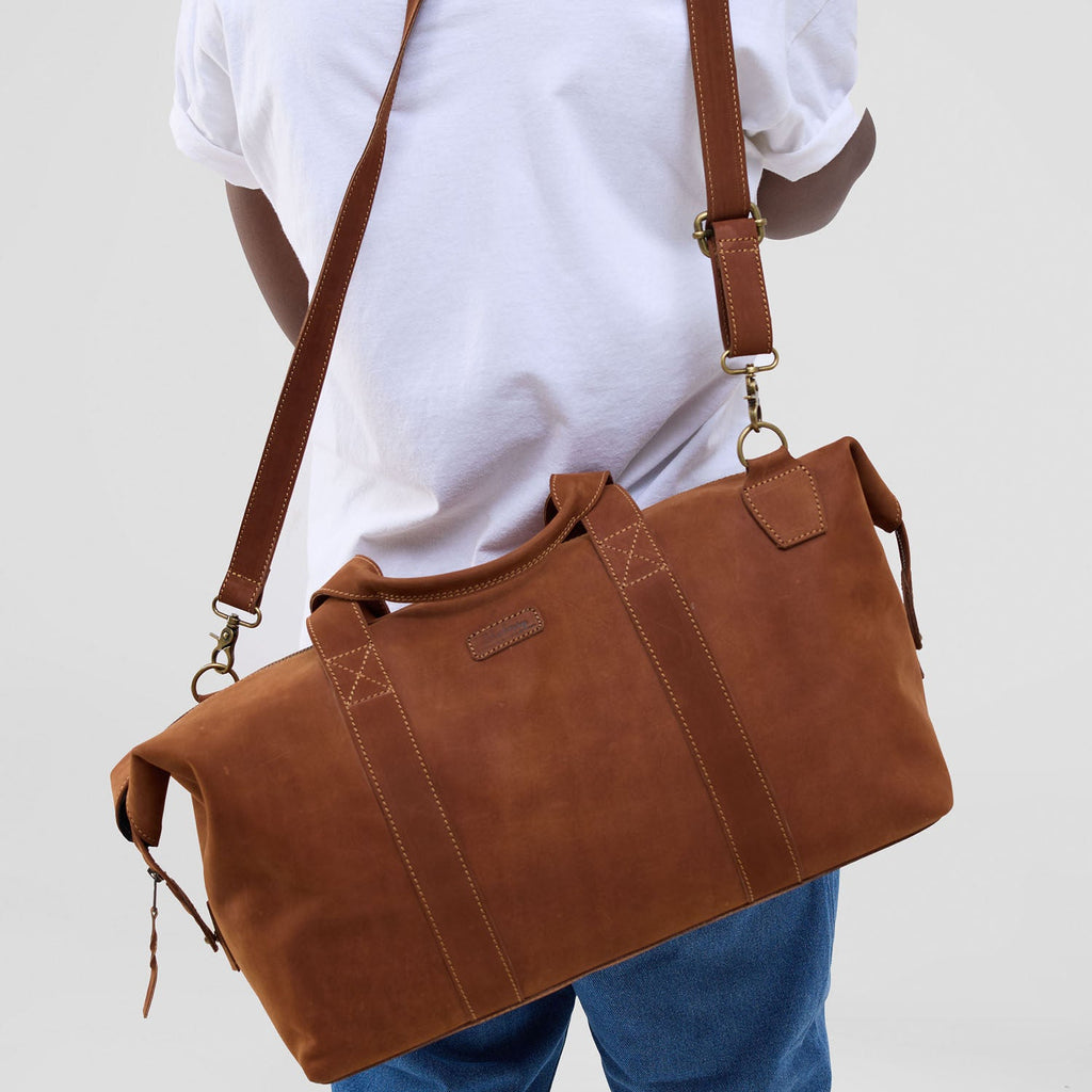 Leather Travel Bag - Nubuck