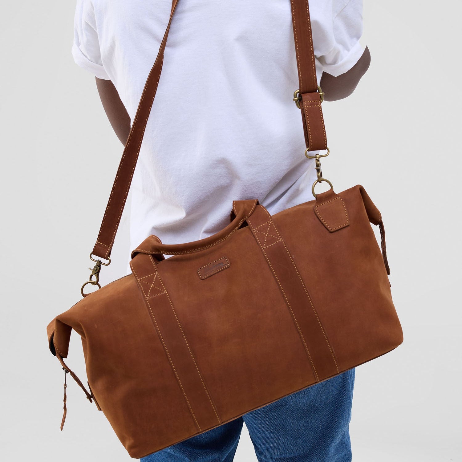 Leather Travel Bag - Nubuck