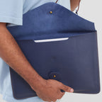 Non-padded Laptop Sleeves - Pebbled Blue