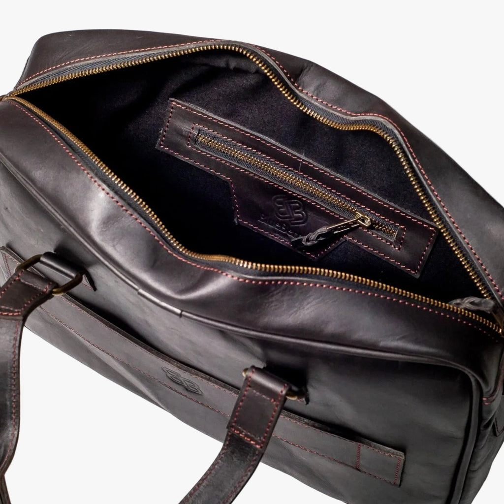 Beaded Dual Pocket Messenger Bag